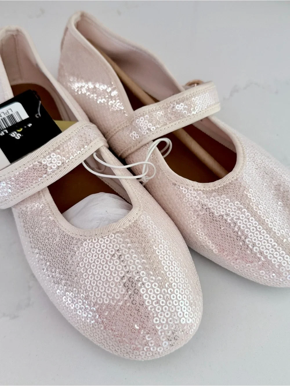art class Pink Sequin Mary Jane Flats